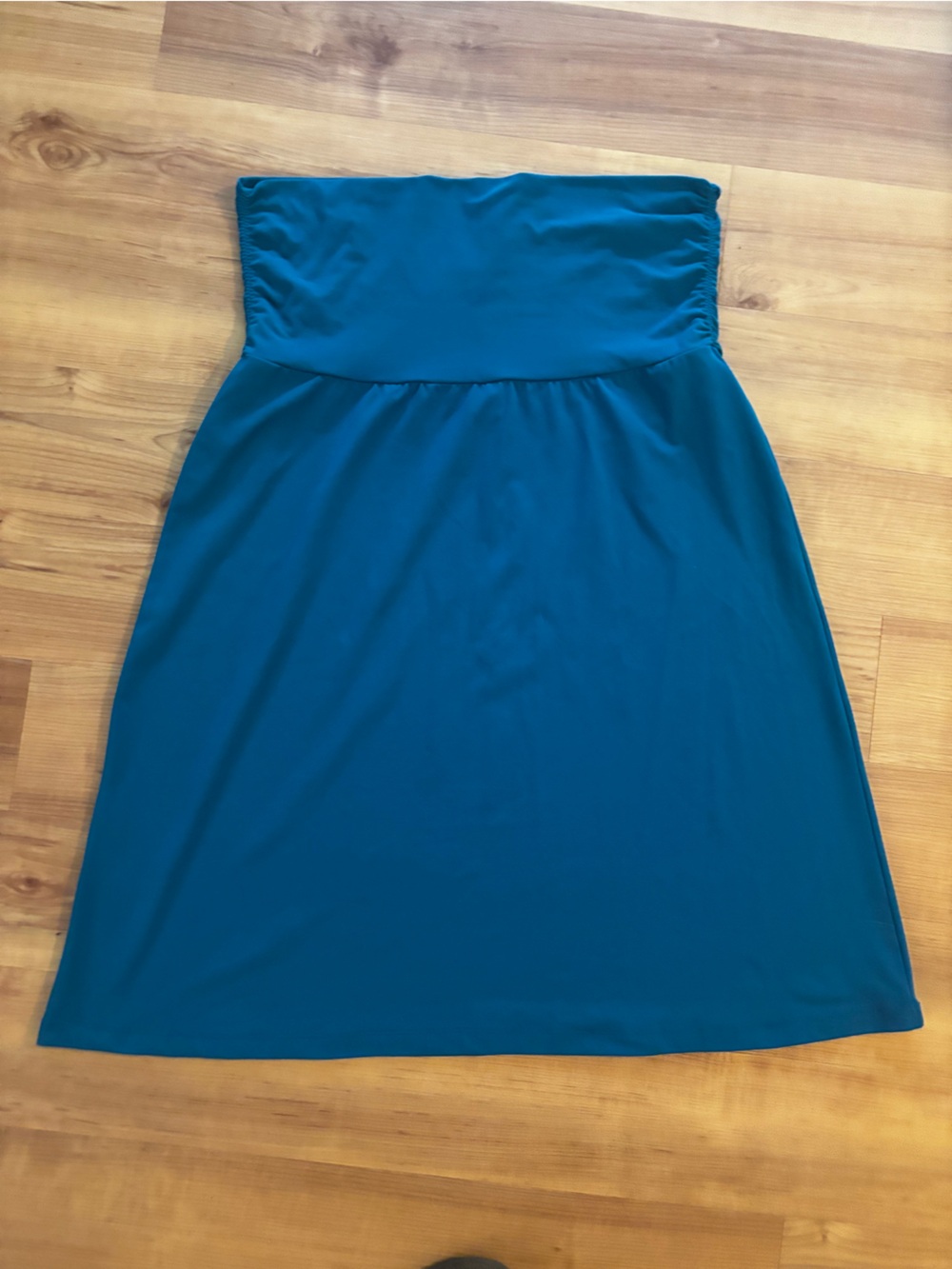 Eddie Bauer Convertible Travex Skirt/ Strapless Dress in Teal